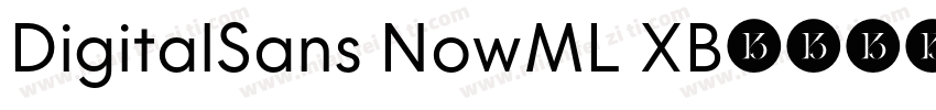 DigitalSans NowML XB字体转换